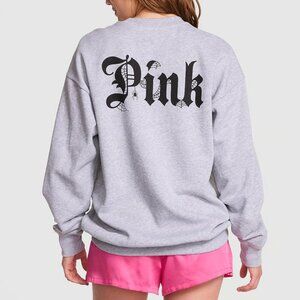 NWT Victoria Secret PINK 2025 Halloween Oversized Crewneck Sweatshirt Large